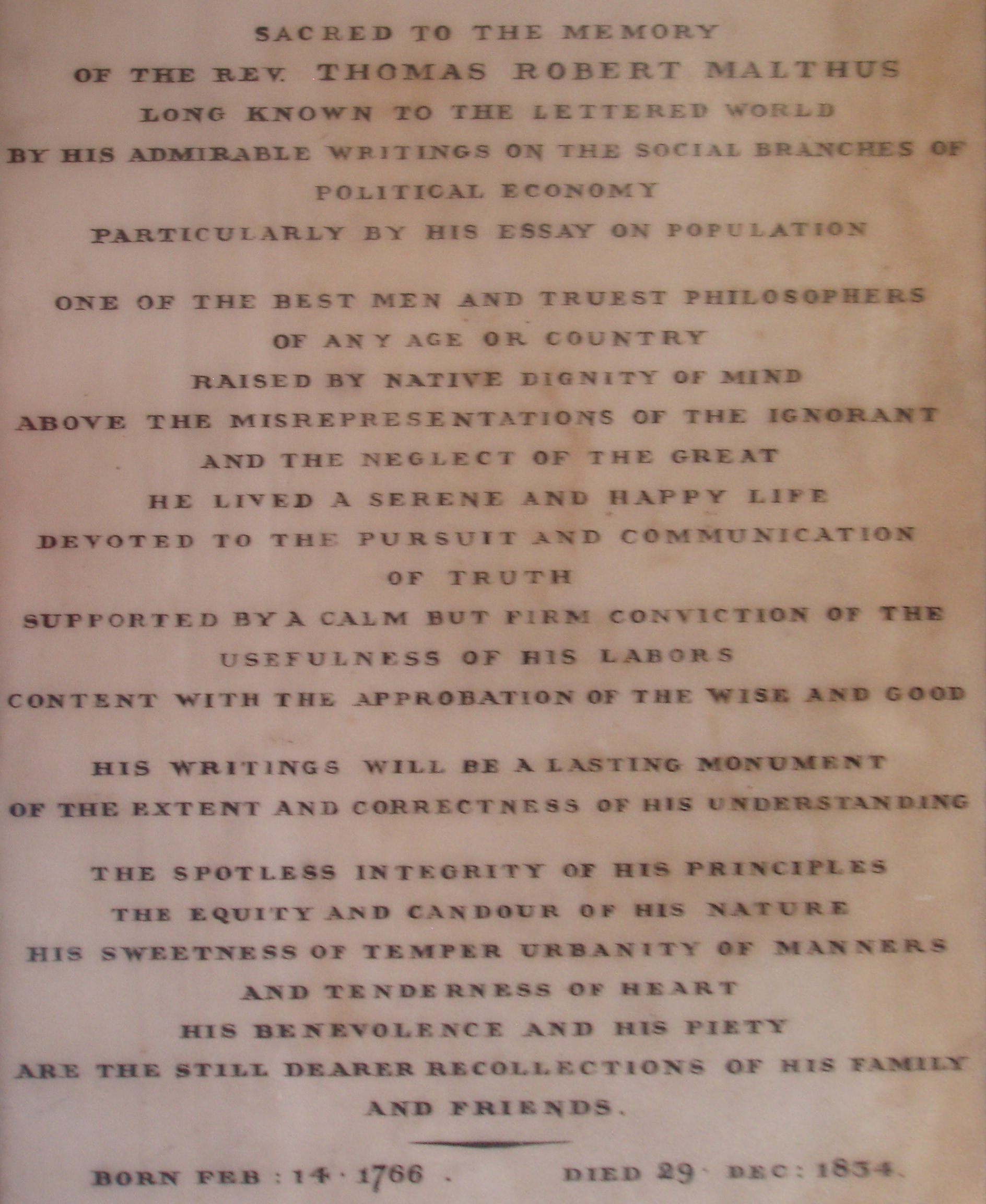 Malthus, Thomas Robert