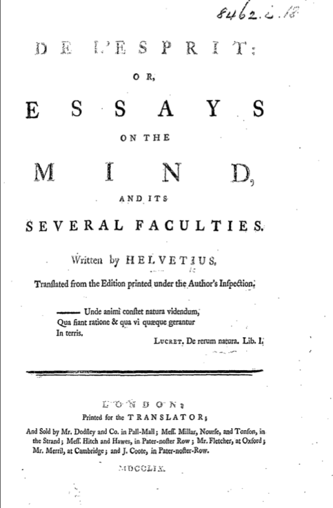 Helvetius, Claude Adrien