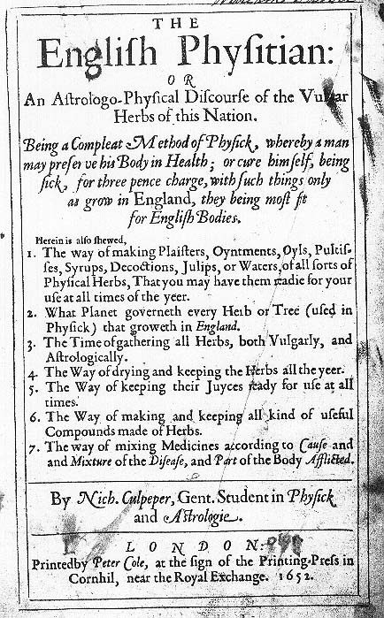 Culpeper, Nicholas