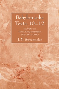 Babylonische Texte. 10-12