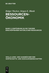 Einführung in die Theorie erschöpfbarer natürlicher Ressourcen