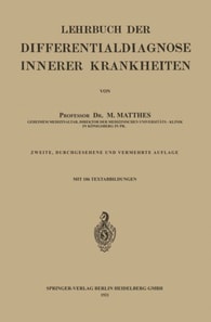 Lehrbuch der Differentialdiagnose innerer Krankheiten