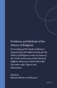 Problems and Methods of the History of Religions