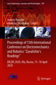 Proceedings of 15th International Conference on Electromechanics and Robotics &quote;Zavalishin's Readings&quote;