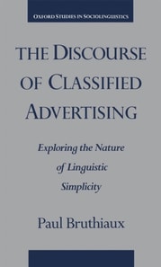 Discourse of Classified Advertising