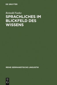 Sprachliches im Blickfeld des Wissens