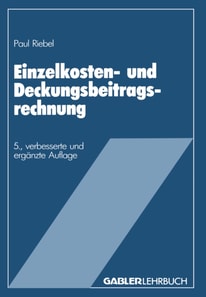 Einzelkosten- und Deckungsbeitragsrechnung
