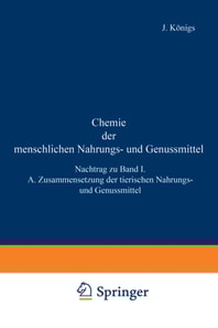 Chemie der menschlichen Nahrungs- und Genussmittel