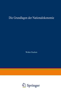 Die Grundlagen der Nationalökonomie