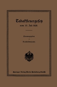 Tabaksteuergesetz vom 15. Juli 1909