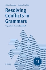 Resolving Conflicts in Grammars: Optimality Theory in Syntax, Morphology, and Phonology
