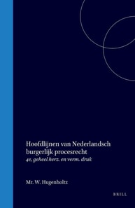 Hoofdlijnen van Nederlandsch burgerlijk procesrecht