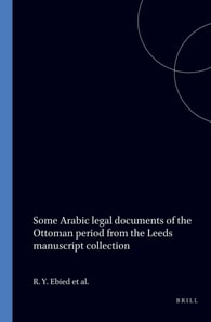 Some Arabic Legal documents of the Ottoman Period