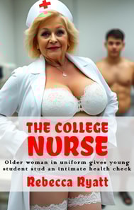 College Nurse: Older Woman In Uniform Gives Young Student Stud An Intimate Health Check