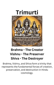 Trimurti - Brahma, Vishnu And Shiva