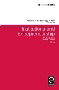 Institutions and Entrepreneurship