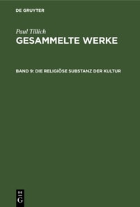 Die religiöse Substanz der Kultur