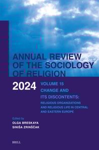 Annual Review of the Sociology of Religion. Volume 15 (2024)