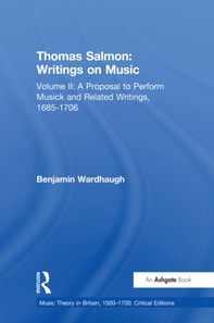 Thomas Salmon: Writings on Music