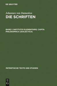 Institutio elementaris. Capita philosophica (Dialectica)