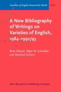 New Bibliography of Writings on Varieties of English, 1984-1992/93