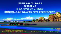 Neem Karoli Baba, Siddhi Ma & Sayings Of Others - A Srimad Bhagavad Gita Perspective