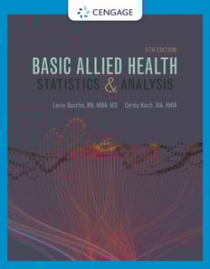 Basic Allied Health Statistics and Analysis, Spiral bound