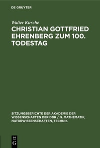 Christian Gottfried Ehrenberg zum 100. Todestag