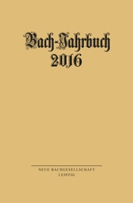 Bach-Jahrbuch 2016