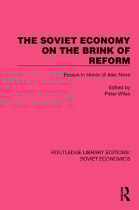 Soviet Economy on the Brink of Reform