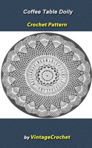 Coffee Table Doily Vintage Crochet Pattern eBook