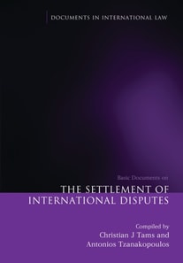 Settlement of International Disputes
