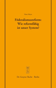 Föderalismusreform: Wie reformfähig ist unser System?