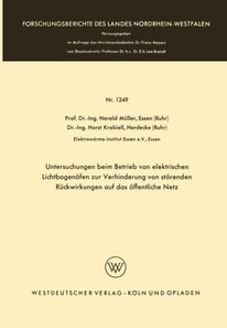 Untersuchungen beim Betrieb von elektrischen Lichtbogenöfen zur Verhinderung von störenden Rückwirkungen auf das öffentliche Netz
