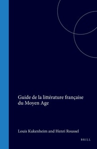 Guide de la litterature francaise du Moyen Age