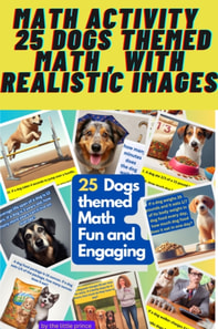 Math Activity | 25 Dogs themed math , with realistic images