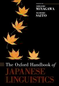 Oxford Handbook of Japanese Linguistics