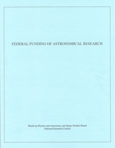 Federal Funding of Astronomical Research