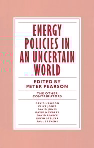 Energy Policies in an Uncertain World