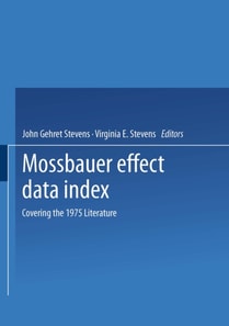 Mossbauer Effect Data Index