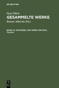 Schlüssel zum Werk von Paul Tillich