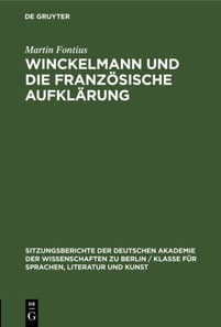 Winckelmann und die franzosische Aufklarung