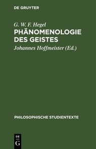 Phanomenologie des Geistes