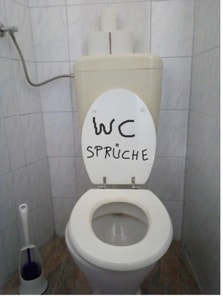 WC Sprüche
