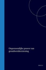 Onpersoonlijke proeve van grondwetsherziening