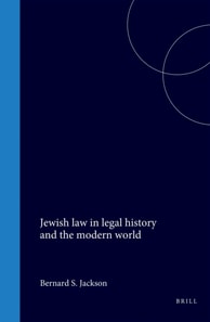 Jewish law in legal history and the modern world