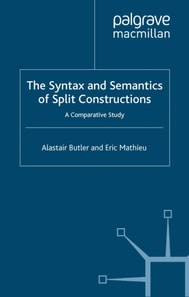 Syntax and Semantics of Split Constructions