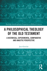 Philosophical Theology of the Old Testament