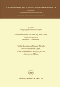 Füllstandsmessung flüssiger Metalle, insbesondere von Eisen, unter Atmosphärenbedingungen mit elektrischen Mitteln