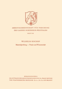 Materialprüfung — Praxis und Wissenschaft
